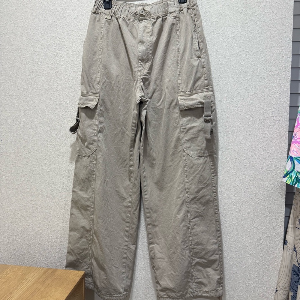Topshop Light Beige Cargo Pants